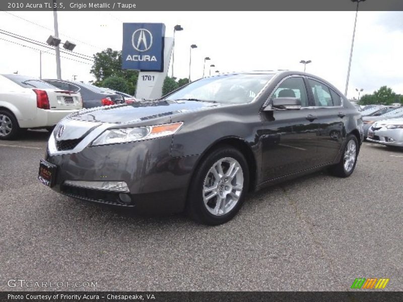 Grigio Metallic / Taupe 2010 Acura TL 3.5