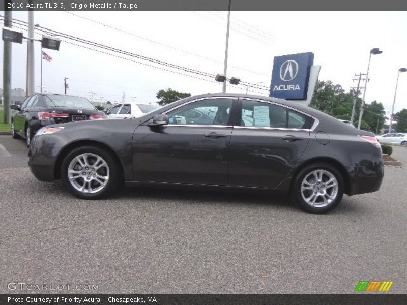 Grigio Metallic / Taupe 2010 Acura TL 3.5