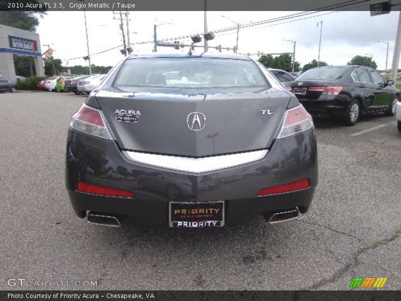 Grigio Metallic / Taupe 2010 Acura TL 3.5