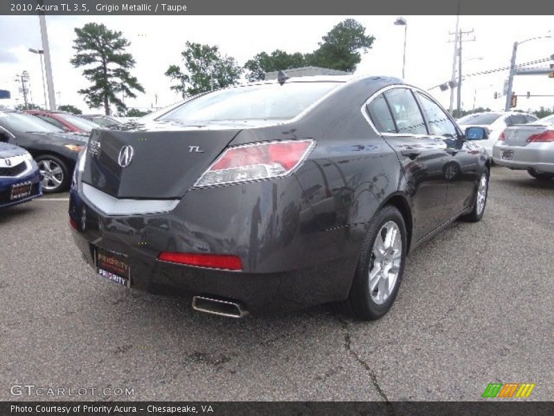 Grigio Metallic / Taupe 2010 Acura TL 3.5