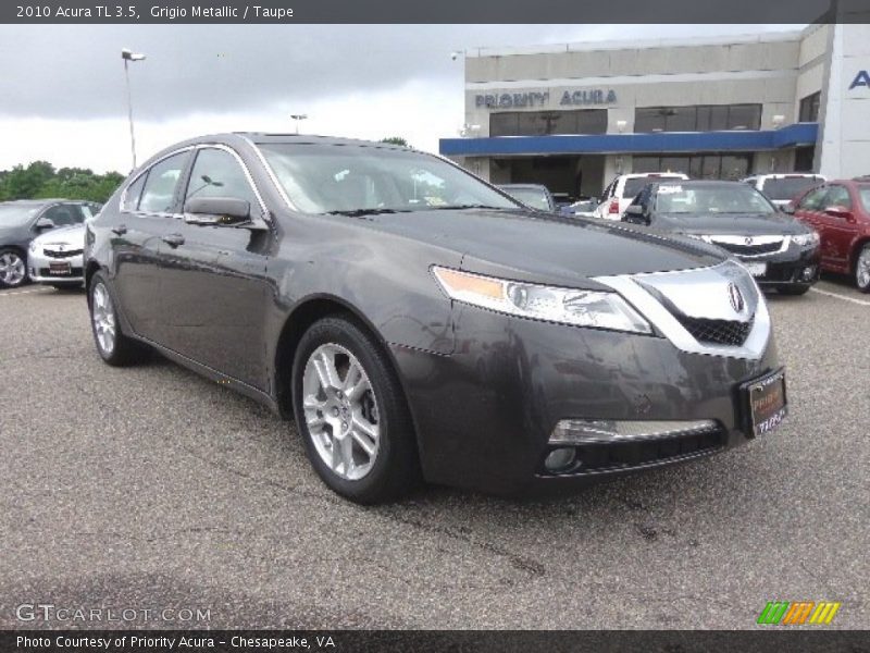 Grigio Metallic / Taupe 2010 Acura TL 3.5
