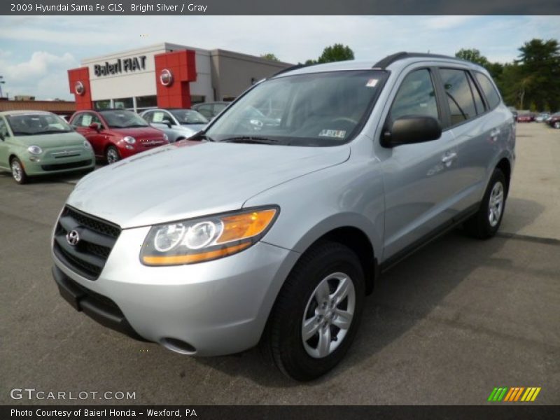 Bright Silver / Gray 2009 Hyundai Santa Fe GLS