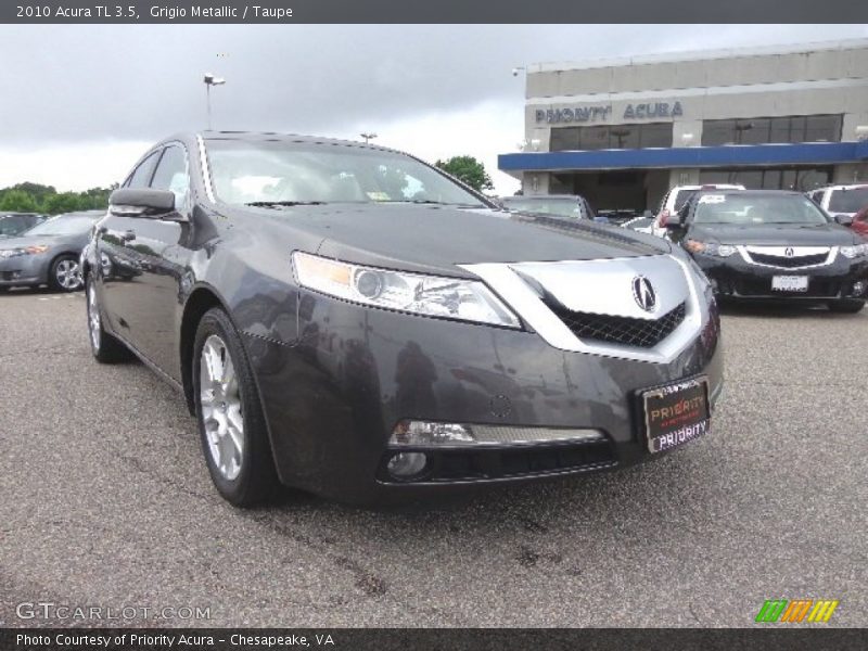 Grigio Metallic / Taupe 2010 Acura TL 3.5