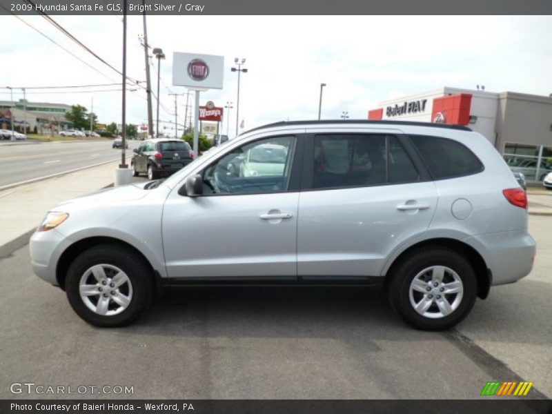 Bright Silver / Gray 2009 Hyundai Santa Fe GLS