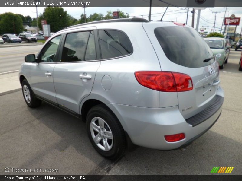 Bright Silver / Gray 2009 Hyundai Santa Fe GLS