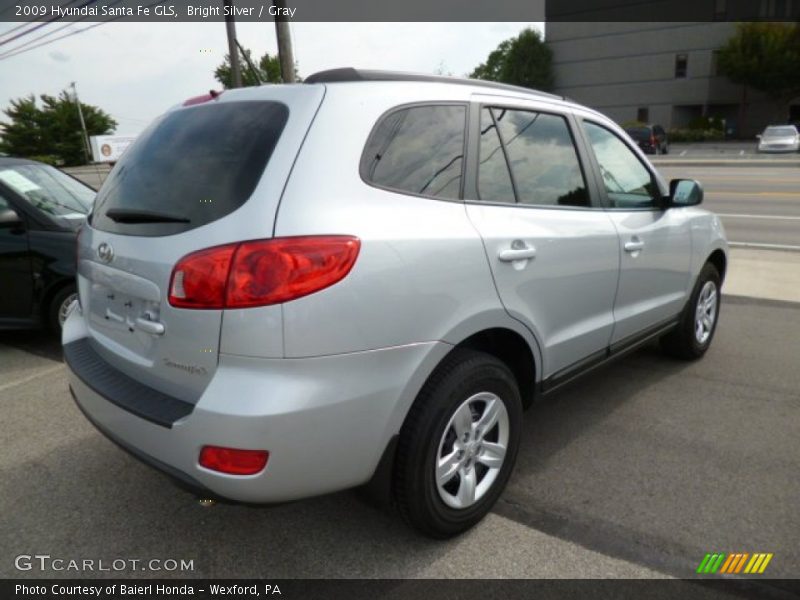 Bright Silver / Gray 2009 Hyundai Santa Fe GLS