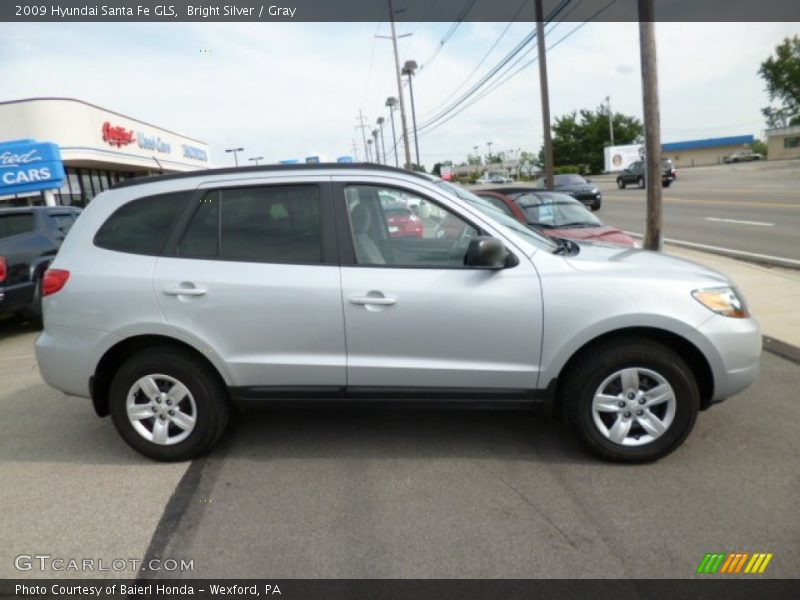 Bright Silver / Gray 2009 Hyundai Santa Fe GLS