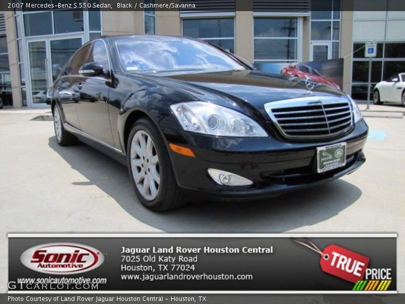 Black / Cashmere/Savanna 2007 Mercedes-Benz S 550 Sedan