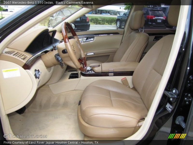 Black / Cashmere/Savanna 2007 Mercedes-Benz S 550 Sedan