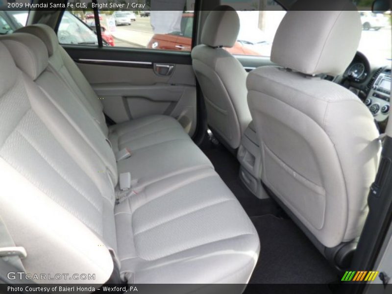Bright Silver / Gray 2009 Hyundai Santa Fe GLS