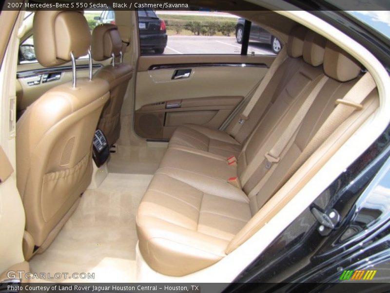 Black / Cashmere/Savanna 2007 Mercedes-Benz S 550 Sedan