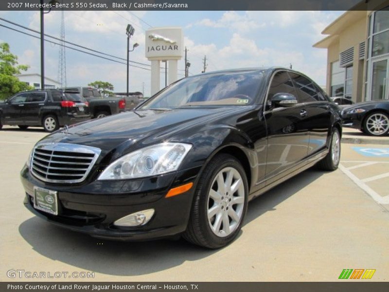 Black / Cashmere/Savanna 2007 Mercedes-Benz S 550 Sedan