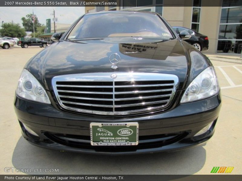 Black / Cashmere/Savanna 2007 Mercedes-Benz S 550 Sedan