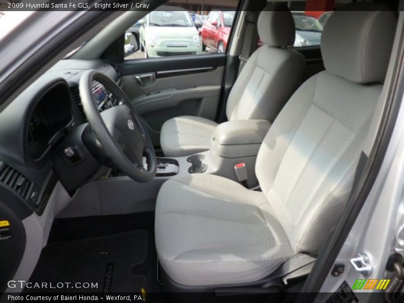 Bright Silver / Gray 2009 Hyundai Santa Fe GLS