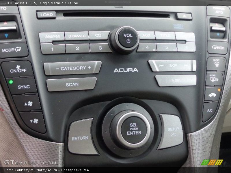 Grigio Metallic / Taupe 2010 Acura TL 3.5