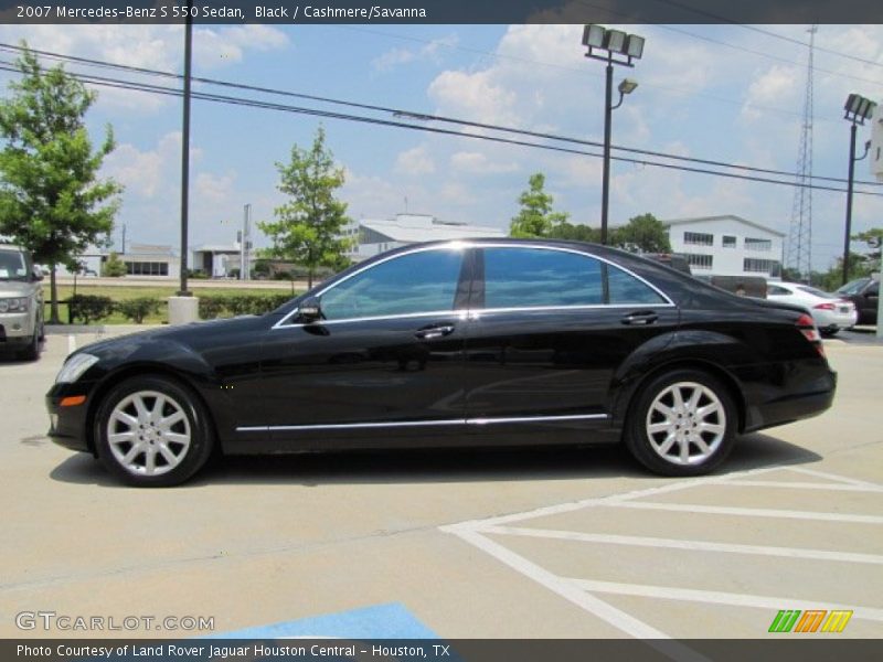 Black / Cashmere/Savanna 2007 Mercedes-Benz S 550 Sedan