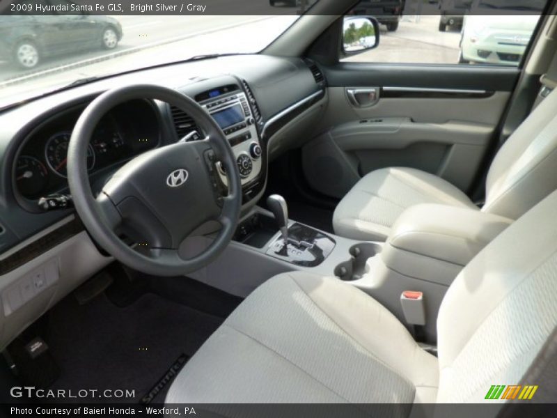Bright Silver / Gray 2009 Hyundai Santa Fe GLS