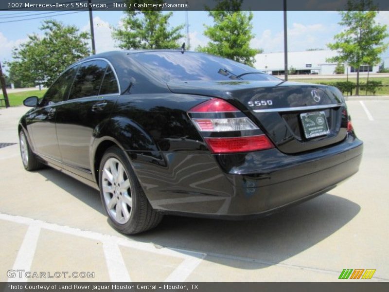 Black / Cashmere/Savanna 2007 Mercedes-Benz S 550 Sedan