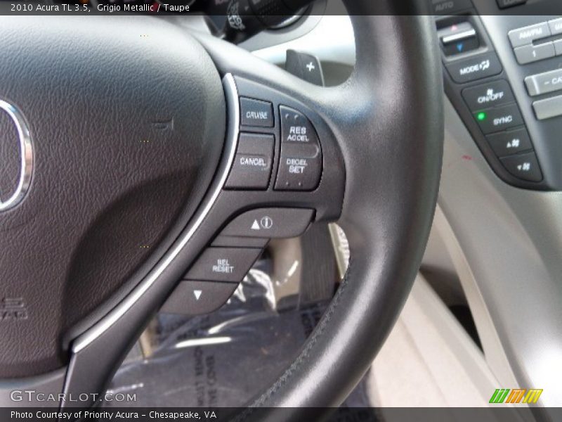 Grigio Metallic / Taupe 2010 Acura TL 3.5