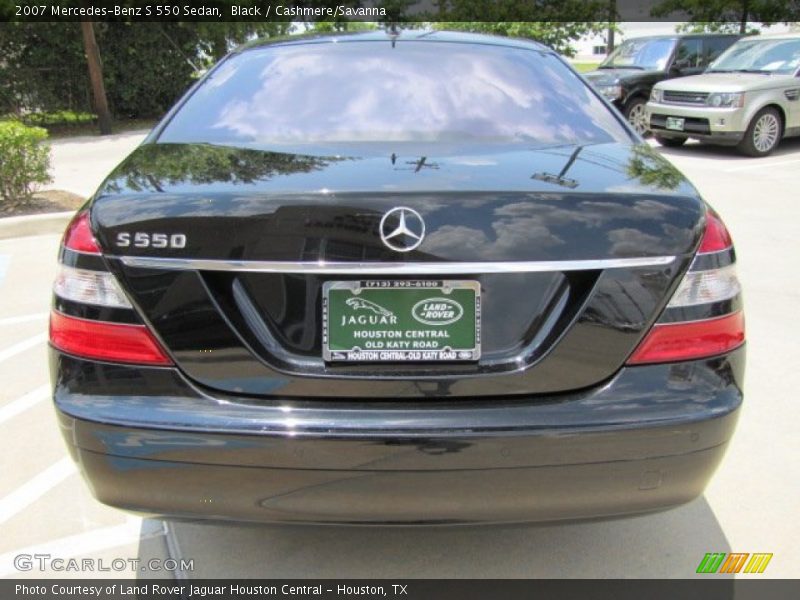 Black / Cashmere/Savanna 2007 Mercedes-Benz S 550 Sedan