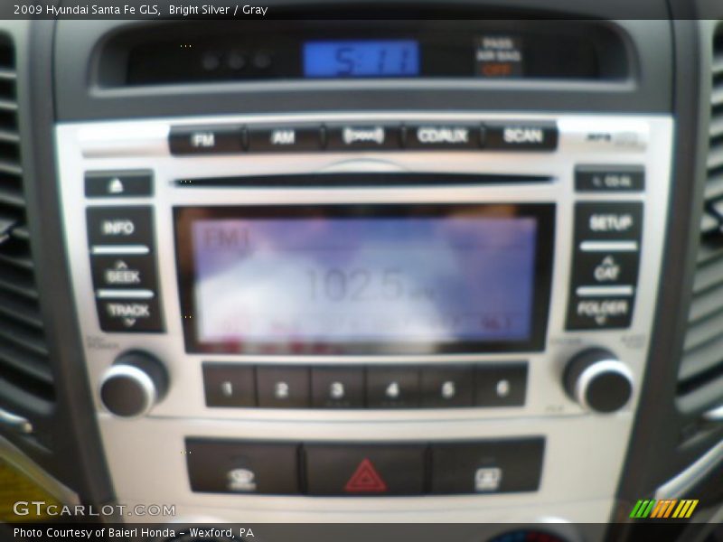 Bright Silver / Gray 2009 Hyundai Santa Fe GLS