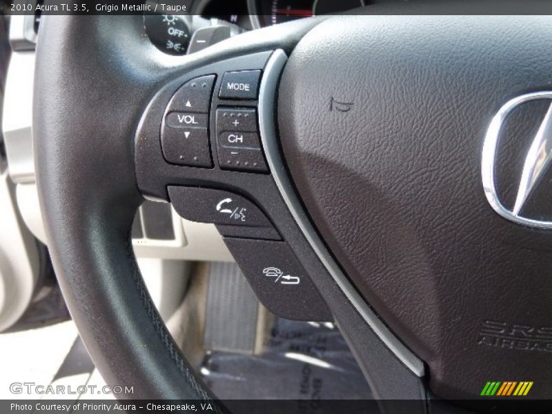 Grigio Metallic / Taupe 2010 Acura TL 3.5