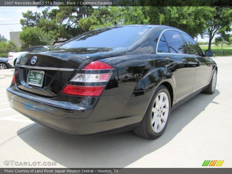 Black / Cashmere/Savanna 2007 Mercedes-Benz S 550 Sedan