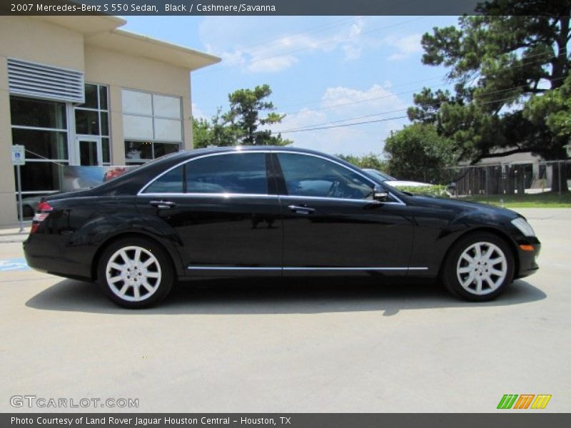 Black / Cashmere/Savanna 2007 Mercedes-Benz S 550 Sedan