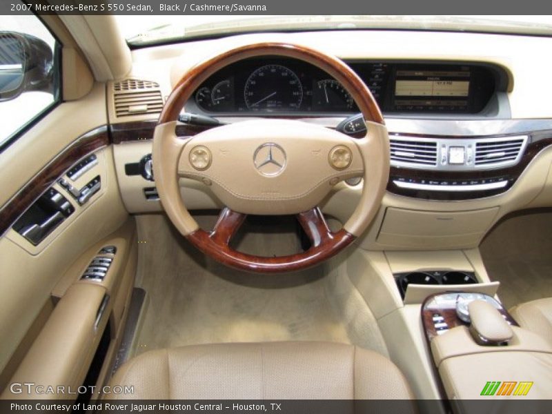 Black / Cashmere/Savanna 2007 Mercedes-Benz S 550 Sedan