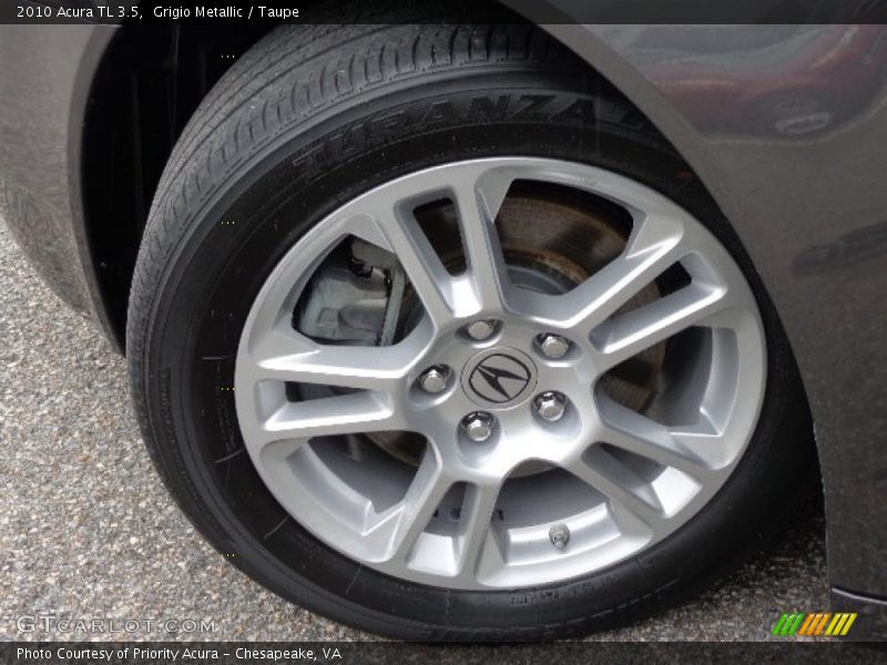 Grigio Metallic / Taupe 2010 Acura TL 3.5