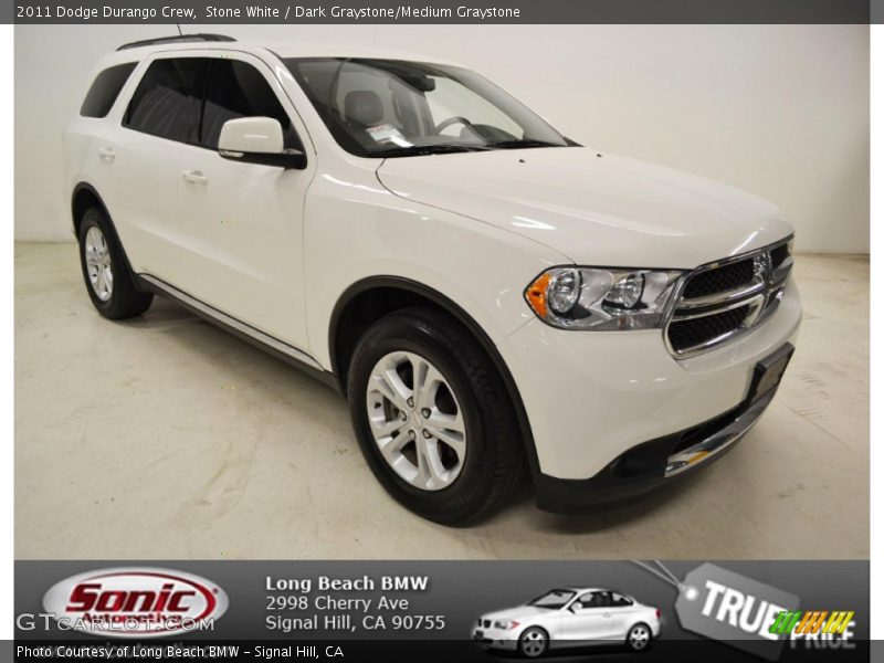 Stone White / Dark Graystone/Medium Graystone 2011 Dodge Durango Crew