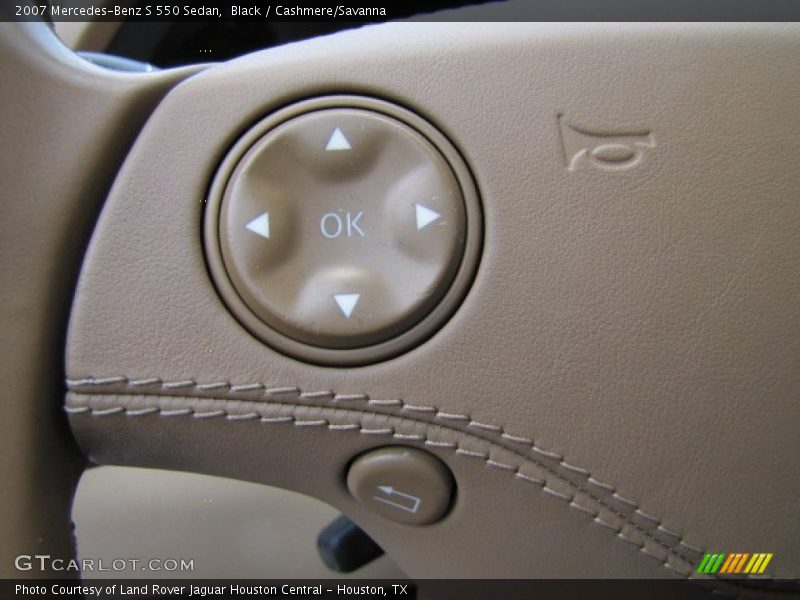 Black / Cashmere/Savanna 2007 Mercedes-Benz S 550 Sedan