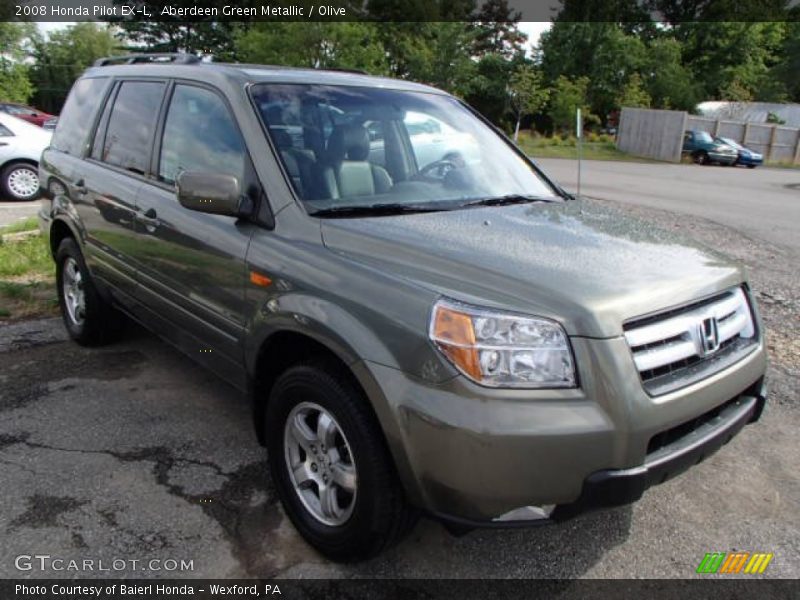 Aberdeen Green Metallic / Olive 2008 Honda Pilot EX-L