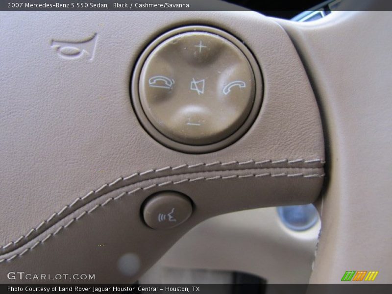 Black / Cashmere/Savanna 2007 Mercedes-Benz S 550 Sedan