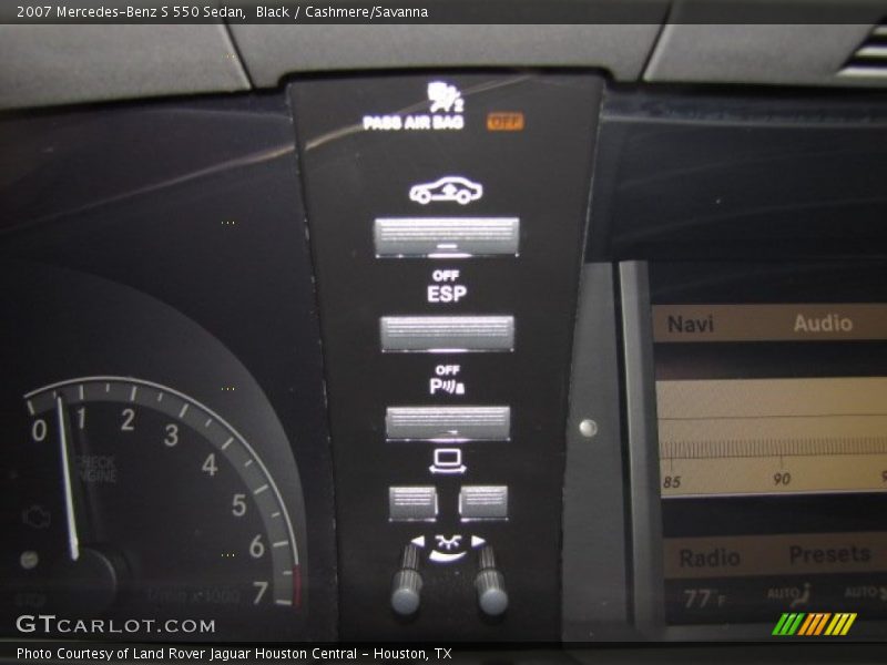 Black / Cashmere/Savanna 2007 Mercedes-Benz S 550 Sedan