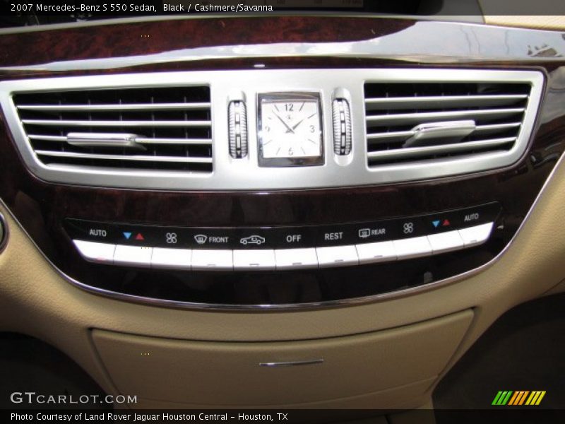 Black / Cashmere/Savanna 2007 Mercedes-Benz S 550 Sedan