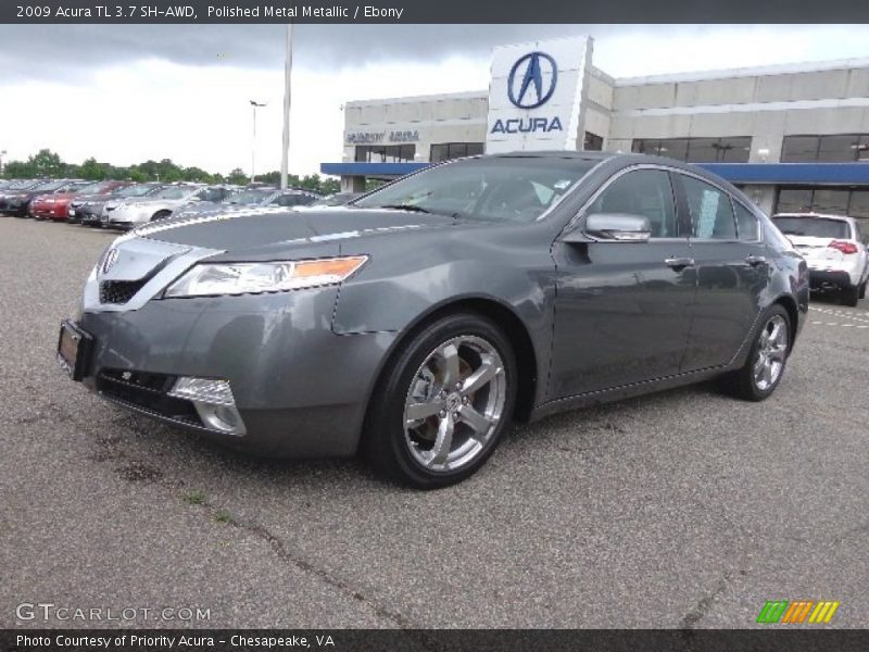 Polished Metal Metallic / Ebony 2009 Acura TL 3.7 SH-AWD