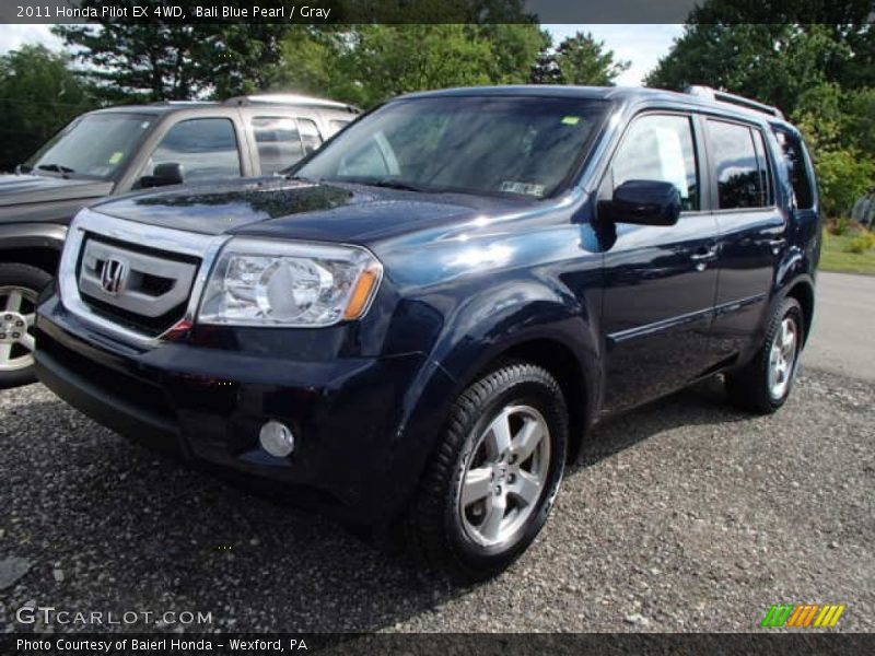 Bali Blue Pearl / Gray 2011 Honda Pilot EX 4WD