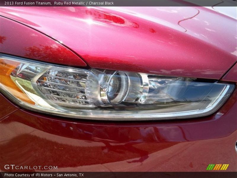 Ruby Red Metallic / Charcoal Black 2013 Ford Fusion Titanium