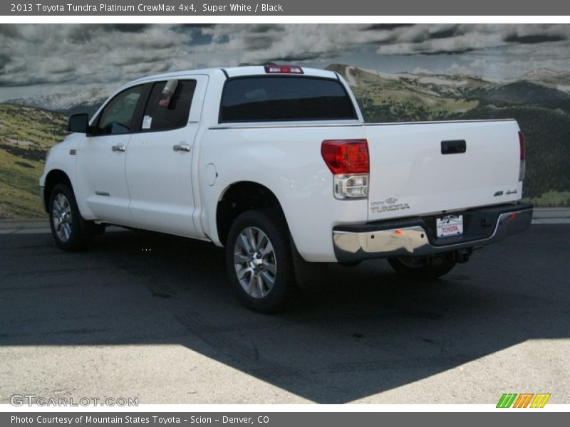 Super White / Black 2013 Toyota Tundra Platinum CrewMax 4x4