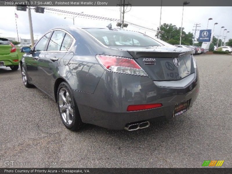 Polished Metal Metallic / Ebony 2009 Acura TL 3.7 SH-AWD