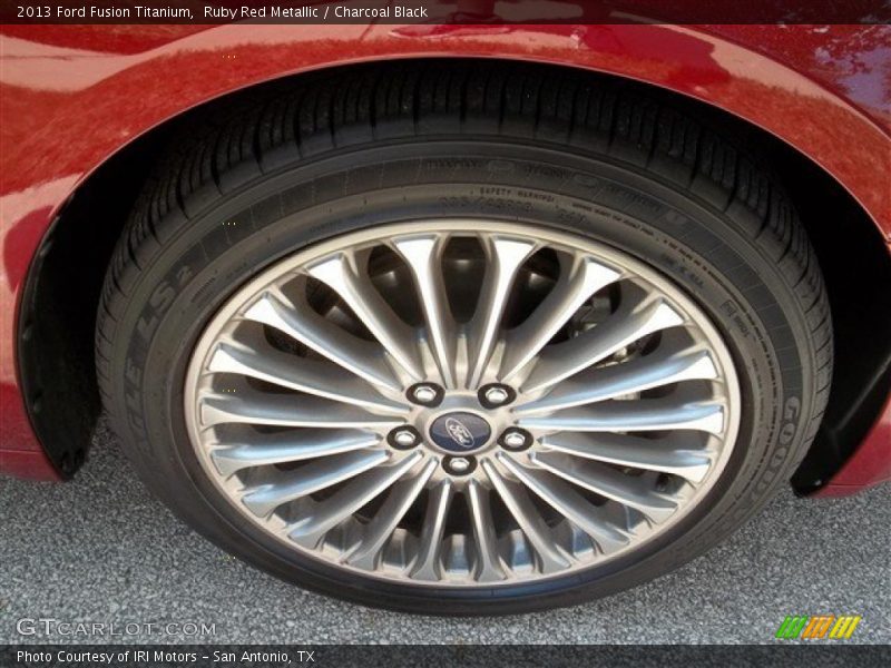 Ruby Red Metallic / Charcoal Black 2013 Ford Fusion Titanium