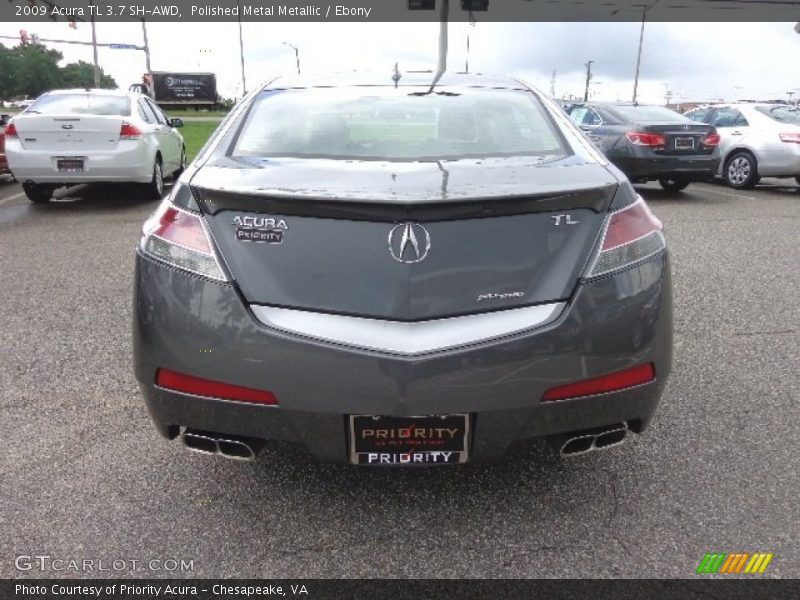 Polished Metal Metallic / Ebony 2009 Acura TL 3.7 SH-AWD