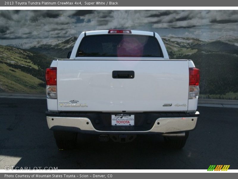 Super White / Black 2013 Toyota Tundra Platinum CrewMax 4x4