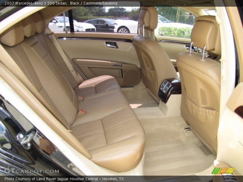 Black / Cashmere/Savanna 2007 Mercedes-Benz S 550 Sedan