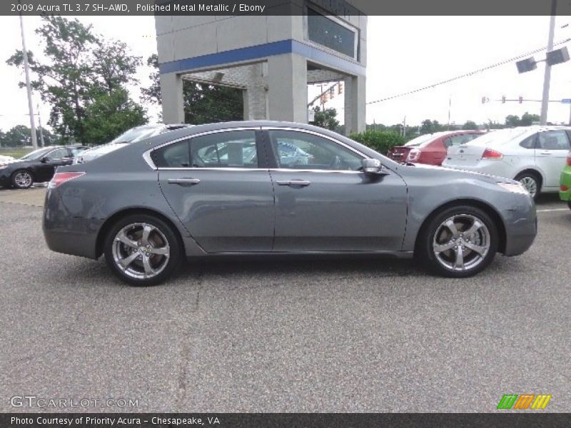 Polished Metal Metallic / Ebony 2009 Acura TL 3.7 SH-AWD