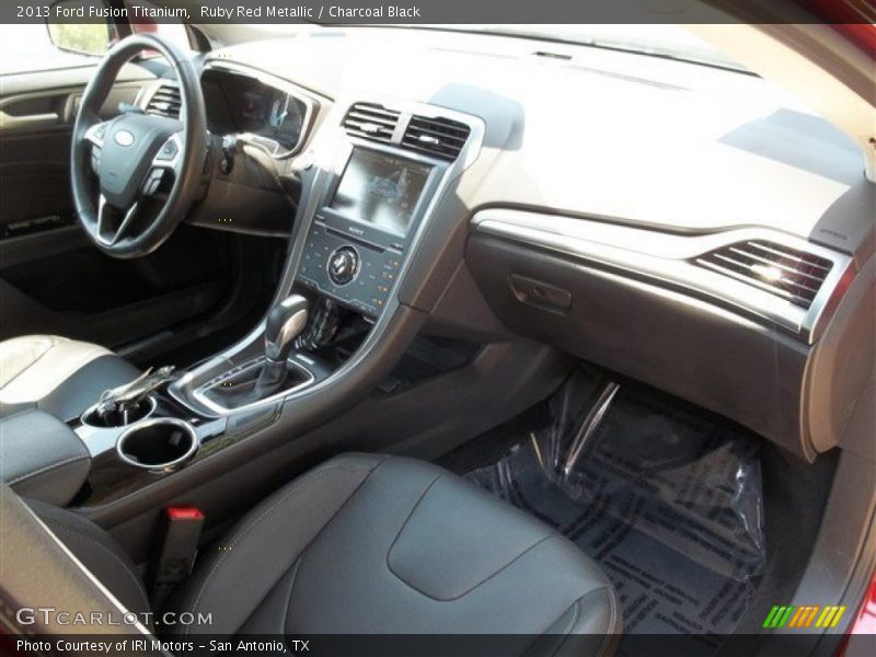 Ruby Red Metallic / Charcoal Black 2013 Ford Fusion Titanium