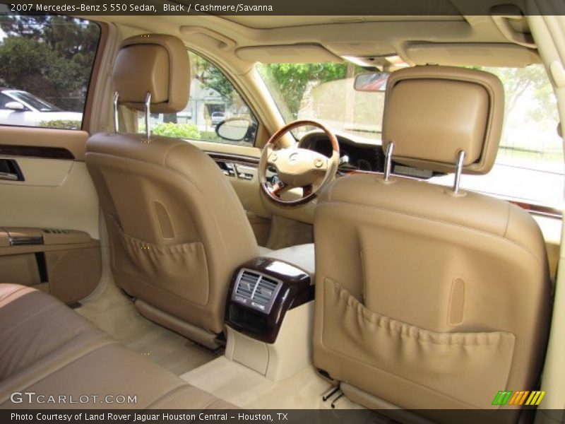 Black / Cashmere/Savanna 2007 Mercedes-Benz S 550 Sedan