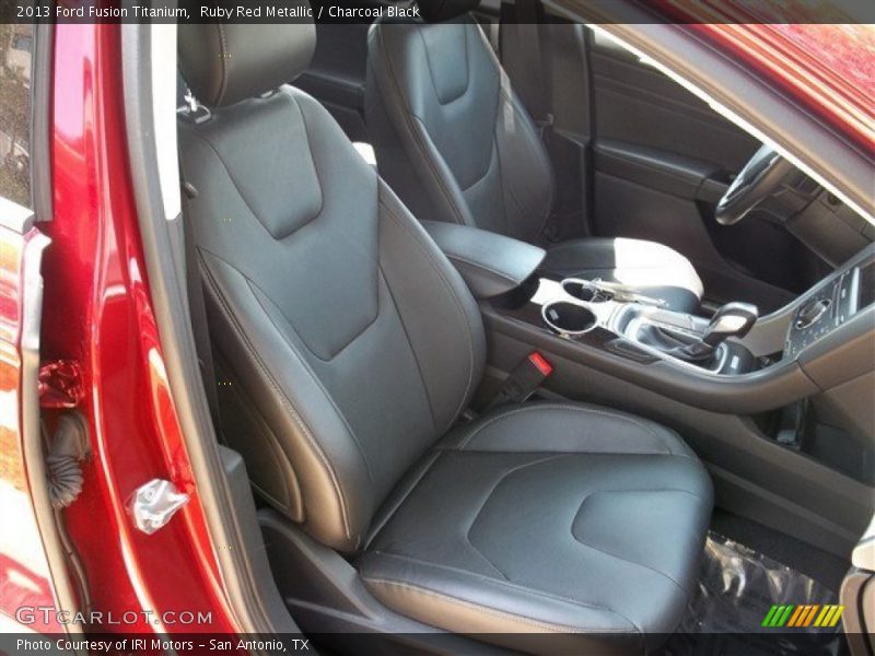 Ruby Red Metallic / Charcoal Black 2013 Ford Fusion Titanium