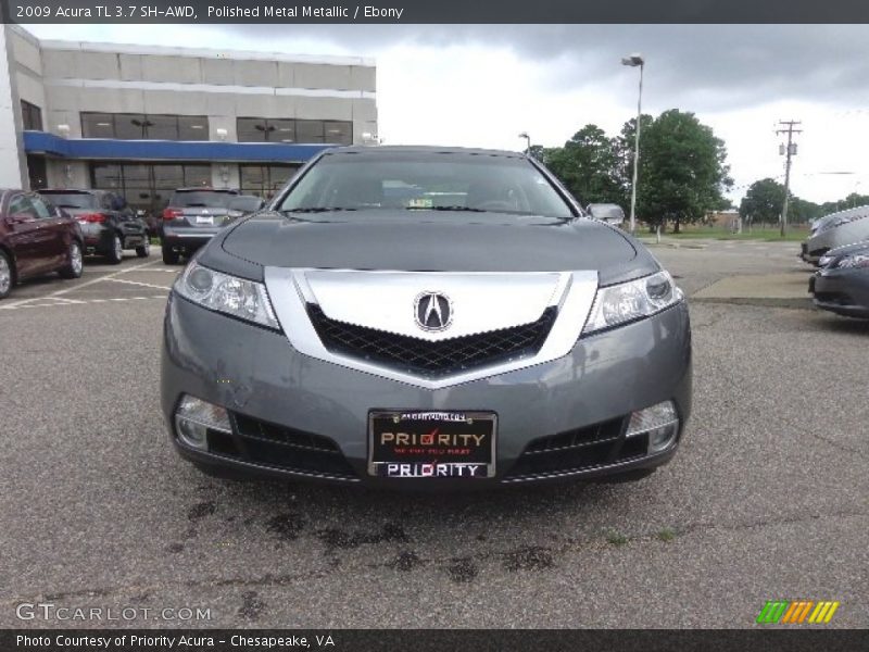 Polished Metal Metallic / Ebony 2009 Acura TL 3.7 SH-AWD